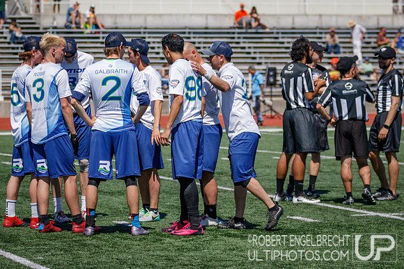 AUDL game between the San Francisco FlameThrowers and the visiting Vancouver Riptide