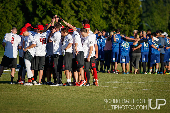 AUDL game between the San Francisco FlameThrowers and the visiti