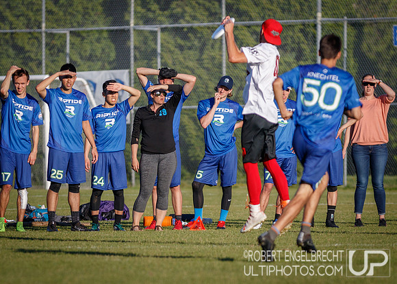 AUDL game between the San Francisco FlameThrowers and the visiti