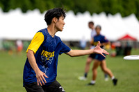Fireflies vs Reading Ultimate in pool play at World Ultimate Club Championships