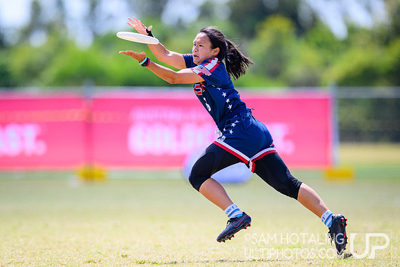 Women’s semifinals during World Ultimate Championships at Runaway Bay Precinct