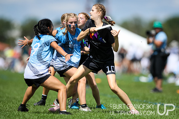 USA Ultimate YCC 2022 -- U17 Girls Finals Action