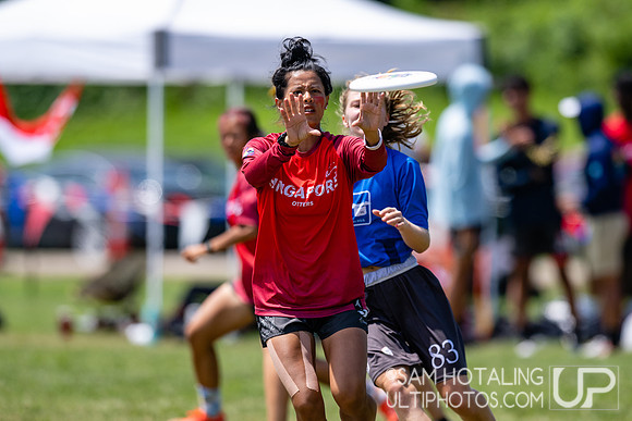 Otters vs W.underteam in 17th-place play at World Ultimate Club Championships