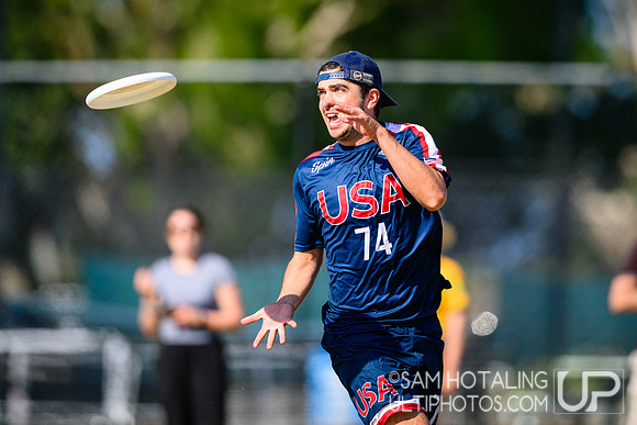 Men’s semifinals during World Ultimate Championships at Runaway Bay Precinct