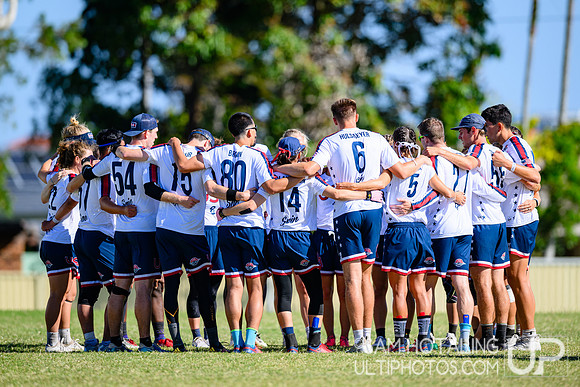 Pool play during World Ultimate Championships at Runaway Bay Precinct