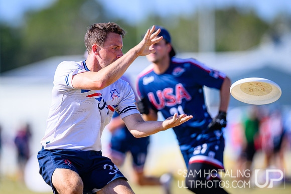 Men’s semifinals during World Ultimate Championships at Runaway Bay Sports Precinct