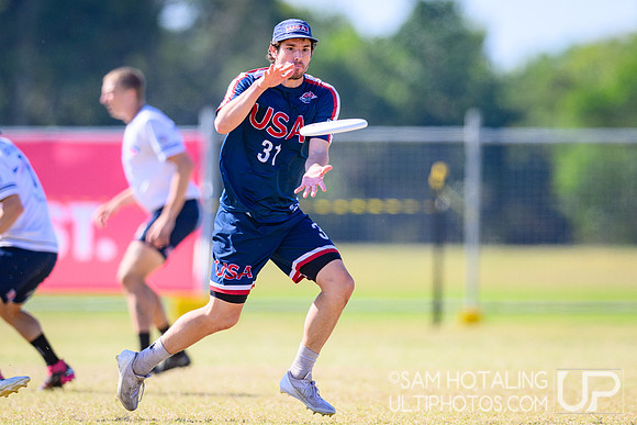 Men’s semifinals during World Ultimate Championships at Runaway Bay Sports Precinct
