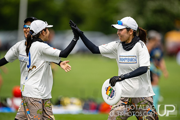 Chicago Nemesis vs Swampybarg in pool play at World Ultimate Club Championships