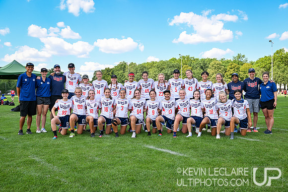USA U20 Women Team Photo - WJUC 2022