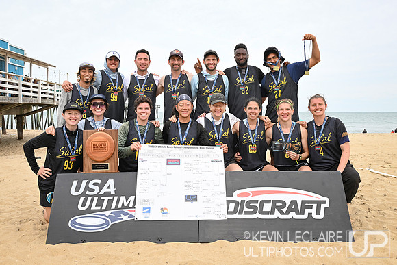 SoCal Beach Mixed Champions Team Photo - 2025 Beach Championship
