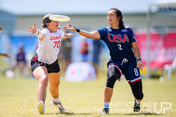Women’s semifinals during World Ultimate Championships at Runaway Bay Precinct
