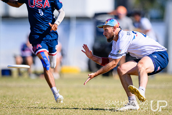 Men’s semifinals during World Ultimate Championships at Runaway Bay Sports Precinct