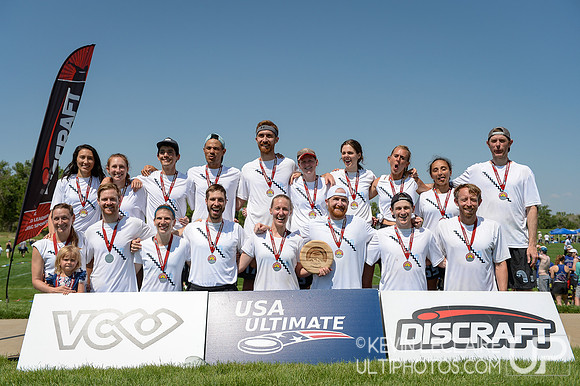 Descent Mixed Masters 2nd Place Team Photo -- 2021 Masters Champ