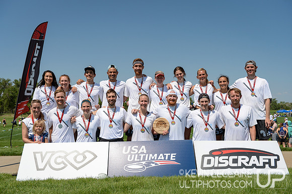 Descent Mixed Masters 2nd Place Team Photo -- 2021 Masters Champ
