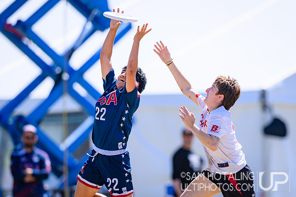 Women’s semifinals during World Ultimate Championships at Runaway Bay Precinct