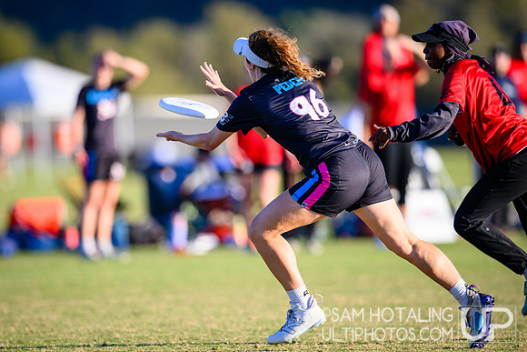 Flipside vs Seattle Riot in women’s placement play during Club Championships at Surf Cup Sports Park