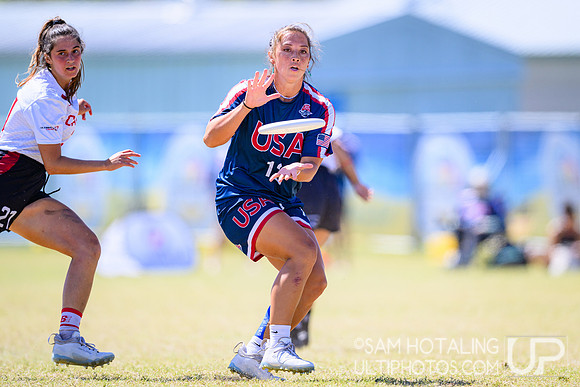 Women’s semifinals during World Ultimate Championships at Runaway Bay Precinct