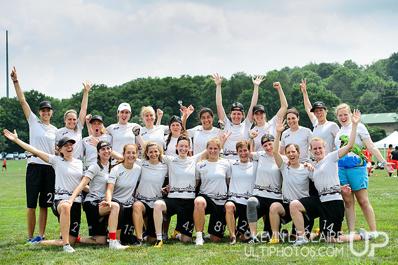 ZUF (Switzerland Women's) Team Photo -- 2018 WUCC Monday Action