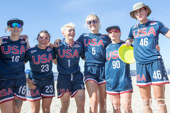 Day 1 of the WFDF 2023 World Beach Ultimate Championships