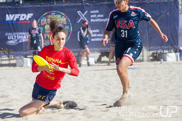 Day 1 of the WFDF 2023 World Beach Ultimate Championships