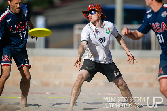 Day 1 of the WFDF 2023 World Beach Ultimate Championships