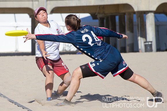 Day 2 of WFDF 2023 World Beach Ultimate Championships.