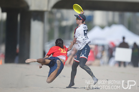 Day 2 of WFDF 2023 World Beach Ultimate Championships.