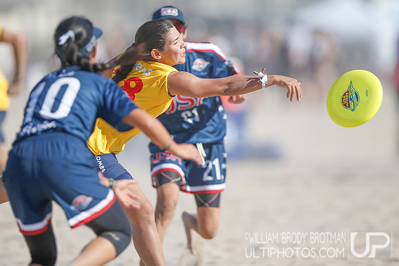 Day 2 of WFDF 2023 World Beach Ultimate Championships.