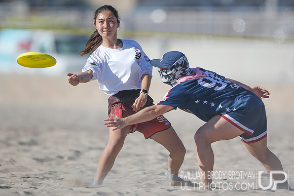 Day 2 of WFDF 2023 World Beach Ultimate Championships.