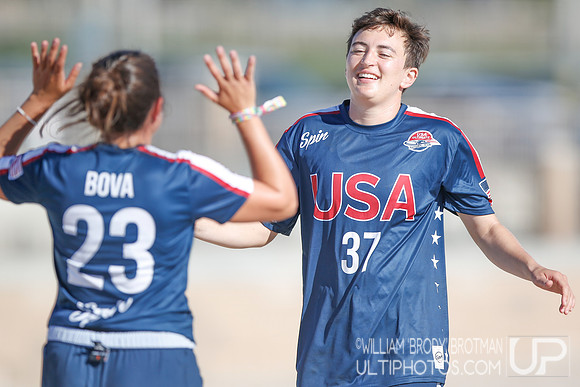 Day 2 of WFDF 2023 World Beach Ultimate Championships.