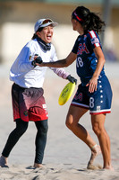 Day 2 of WFDF 2023 World Beach Ultimate Championships.