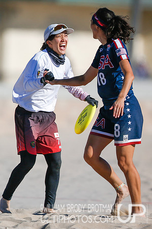 Day 2 of WFDF 2023 World Beach Ultimate Championships.