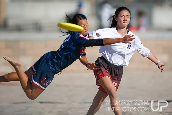Day 2 of WFDF 2023 World Beach Ultimate Championships.