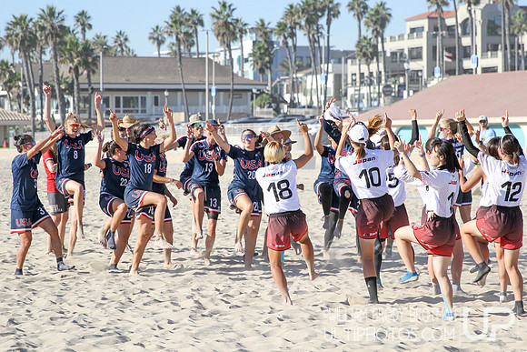 Day 2 of WFDF 2023 World Beach Ultimate Championships.