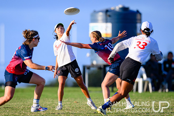 Women’s pool play during World Ultimate Championships at Runaway Bay Sports Precinct