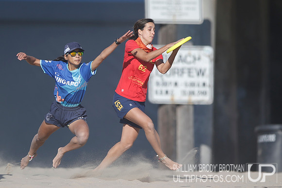 Day 3 of WFDF 2023 World Beach Ultimate Championships.
