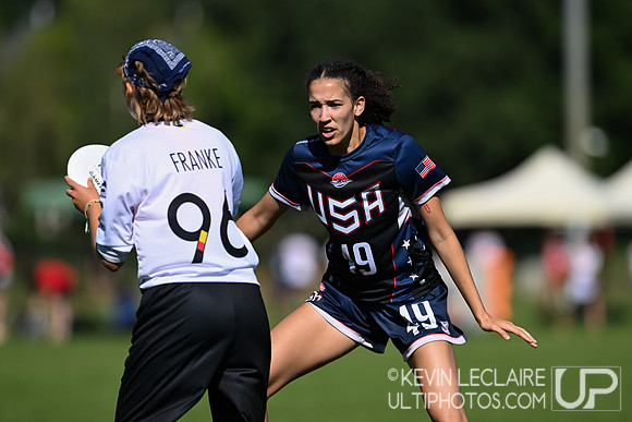 USA U20 Women vs Germany U20 Women - WJUC 2022