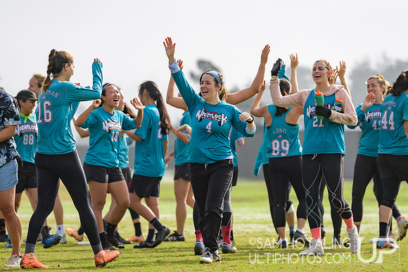Grit vs. Nightlock in consolation brackets at USAU Club Championships