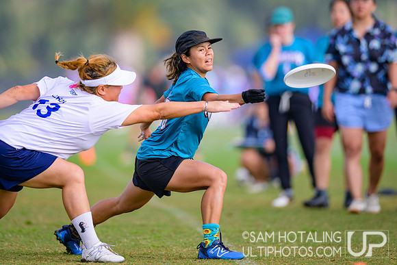 Grit vs. Nightlock in consolation brackets at USAU Club Championships