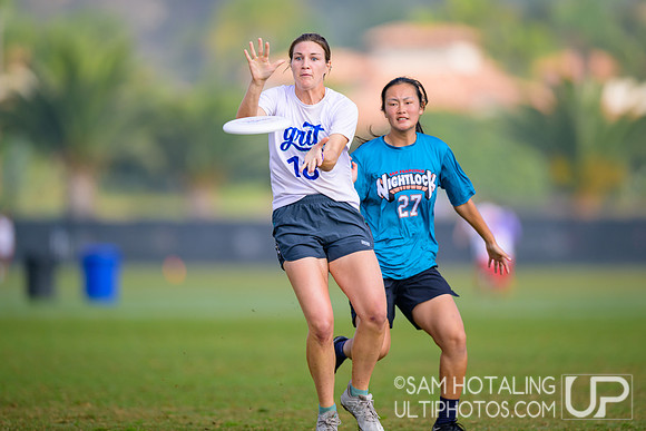 Grit vs. Nightlock in consolation brackets at USAU Club Championships
