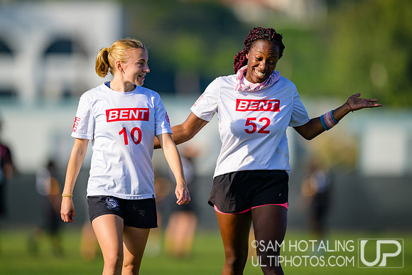 BENT vs. Fury in pool play at USAU Club Championships