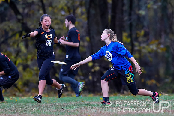Pool Play – USAU Northeast College Mixed Regionals 2018.
