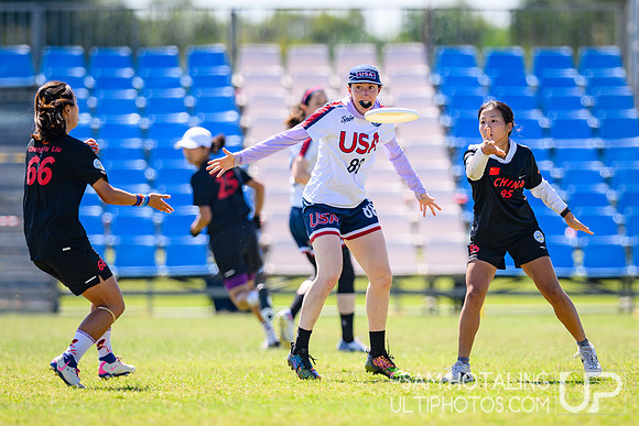 Women’s pool play during World Ultimate Championships at Runaway Bay Sports Precinct