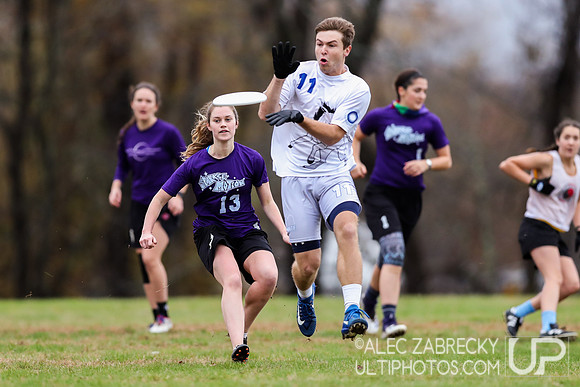 Pool Play – USAU Northeast College Mixed Regionals 2018.