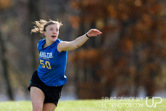 Sunday Div A Action -- 2018 USAU NE College Mixed Regionals