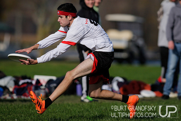 Sunday Div B Quarterfinals -- 2018 USAU NE College Mixed Regiona