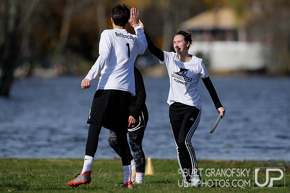 Sunday Div B Quarterfinals -- 2018 USAU NE College Mixed Regiona