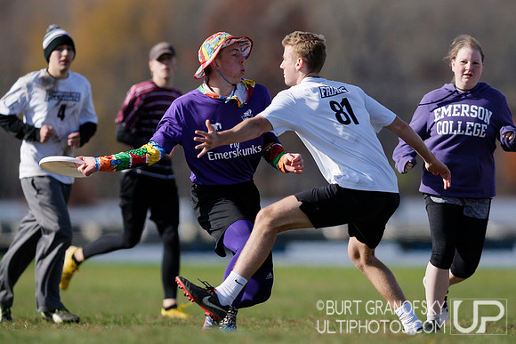 Sunday Div B Quarterfinals -- 2018 USAU NE College Mixed Regiona