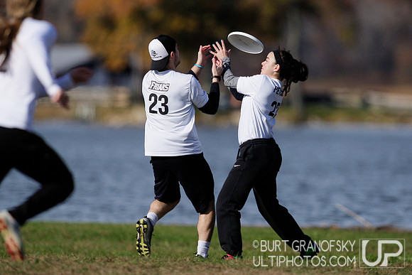 Sunday Div B Quarterfinals -- 2018 USAU NE College Mixed Regiona