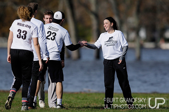 Sunday Div B Quarterfinals -- 2018 USAU NE College Mixed Regiona